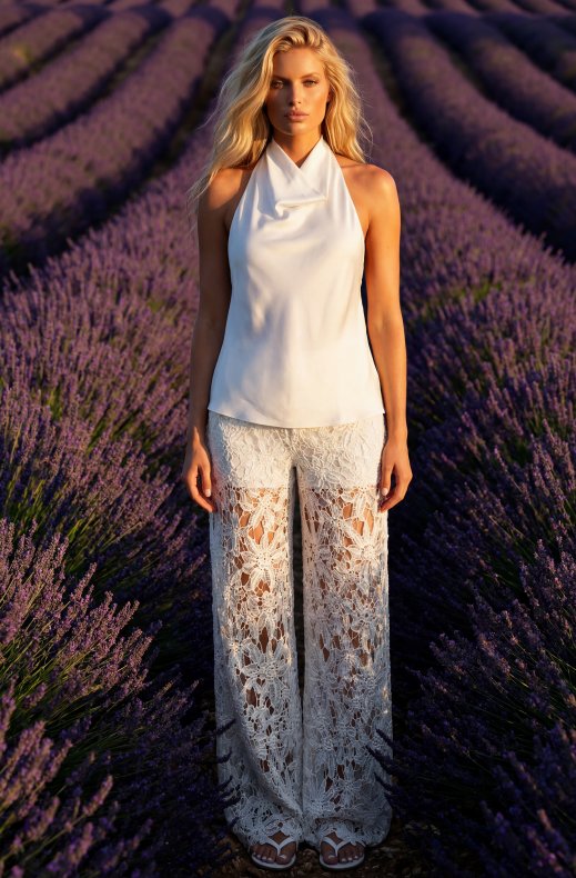 Mixed Brands - Lace Pant CH230 - White