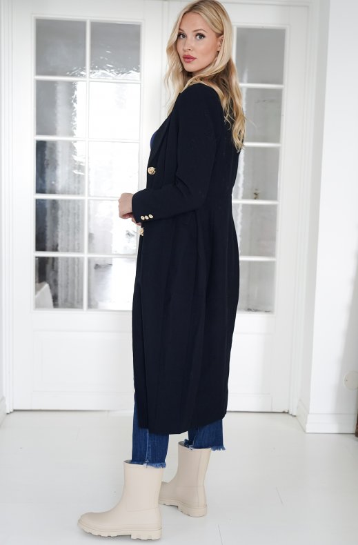 Mixed Brands - Long blazer Coat 2515 - Navy