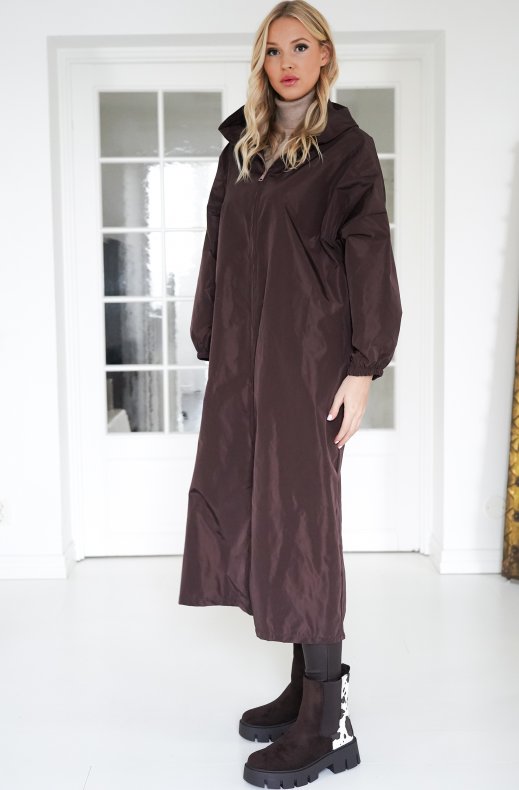 Mixed Brands - Long Raincoat 50643 - Brown