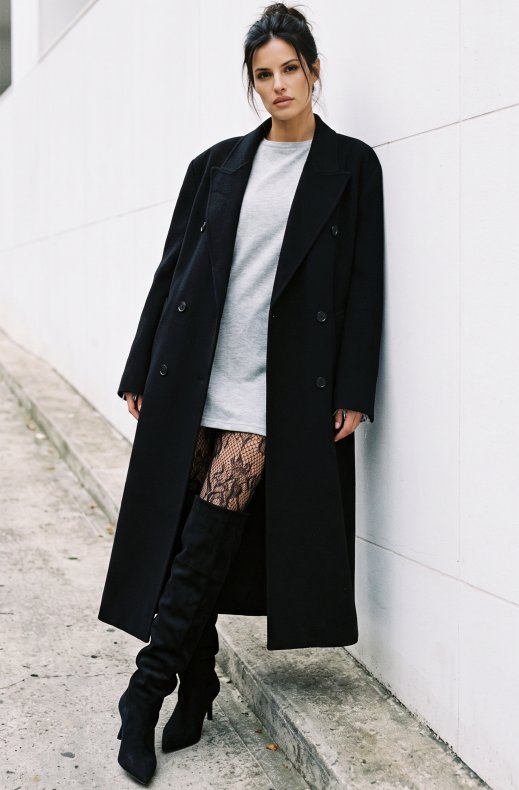 Mixed Brands - Handmade Long Wool Coat M26142 - Black