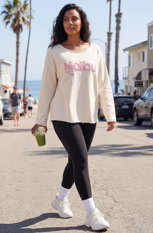 Mixed Brands - Malibu Sweater 2183 - Beige-Pink
