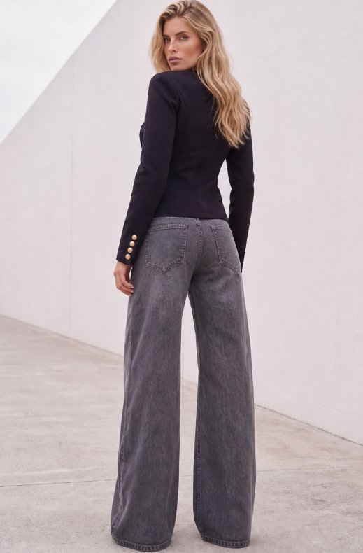 Mixed Brands - Palazzo Long Jeans 2038 - Dark Grey