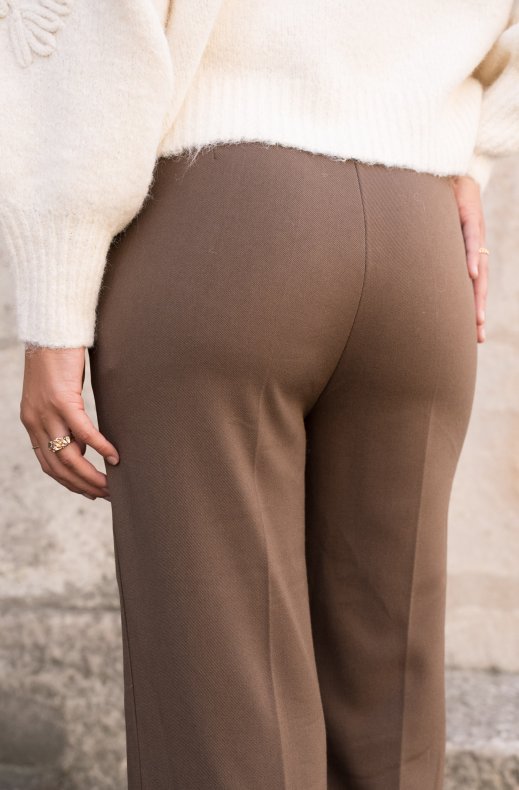 Mixed Brands - Wide leg pants with buttons H3031 - Terre