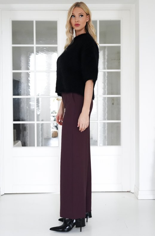Mixed Brands - Wide leg trousers 56487 - Burgundy
