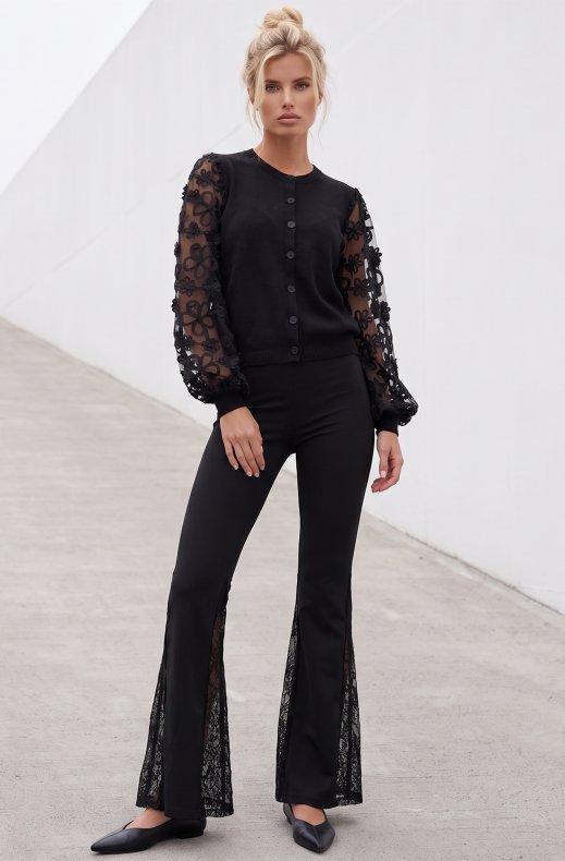 Mixed Brands - Legging with lace 6556A - Black