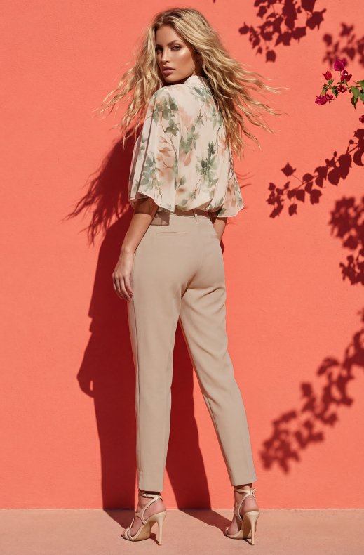 Mixed Brands - Cigarette Pant P1919B - Beige