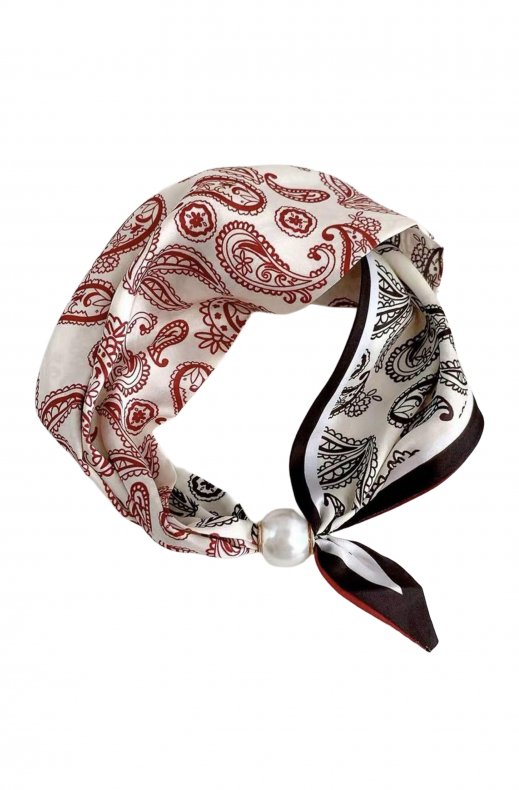 Mixed Brands - Paisley Scarf S71033 - White