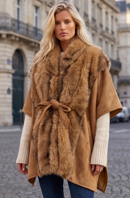 Mixed Brands - Poncho YXB-9221 - Camel