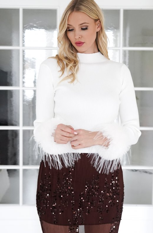 Mixed Brands - Skirt Glitter Chiffong 6228 - Brown