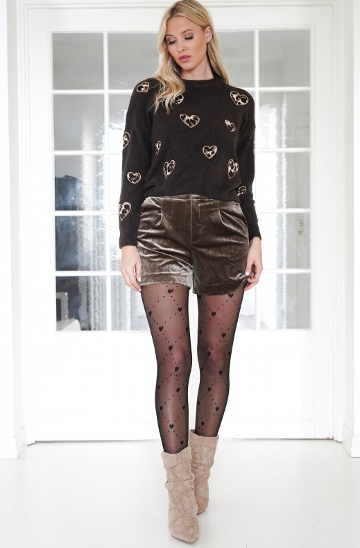 Mixed Brands - Sweater with hearts 4982556 - Brown