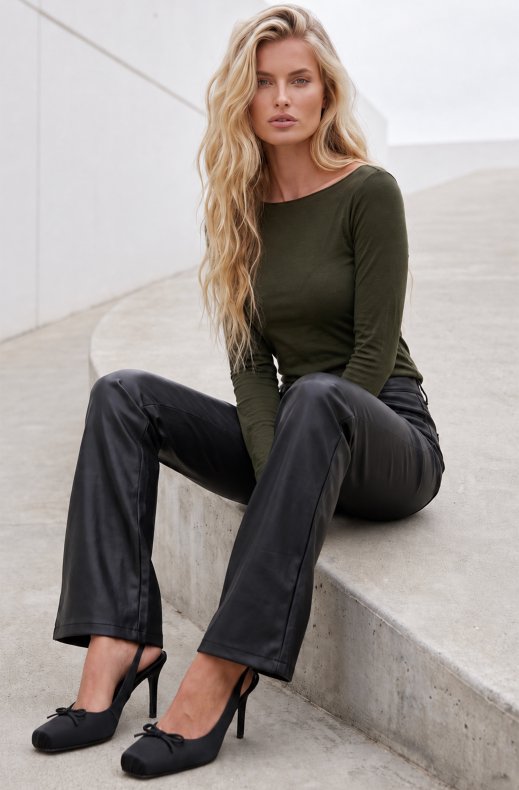 Blond Hour - Ravello Cashmere Top - Khaki