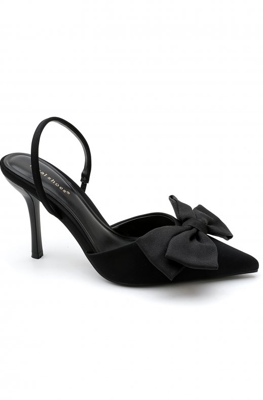 Mixed Brands - Slingback with bow 3270 - black