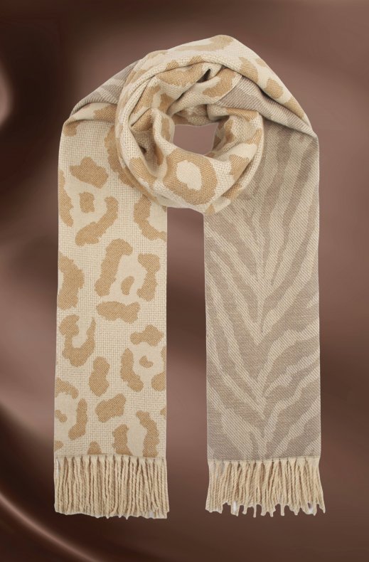 Mixed Brands - Scarf 09413 Leo - BeigeMixed Brands - Scarf 09413 Leo - Beige