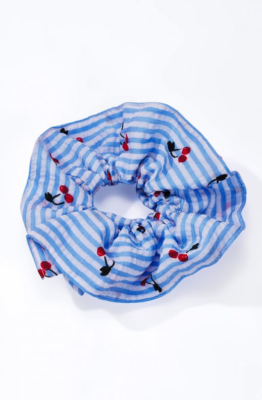 Mixed Brands - Scrunchie Striped Cherries FQ208XQ - Blue