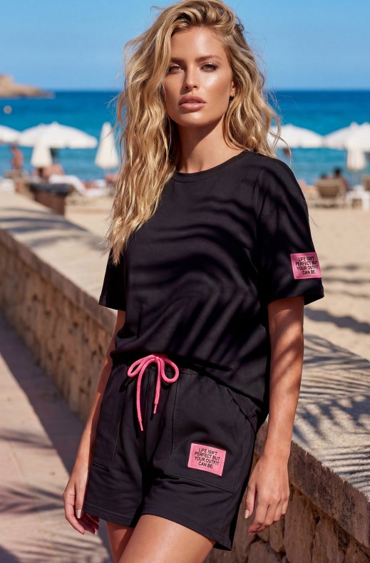 Mixed Brands - Set Top and Shorts 5847 - Black