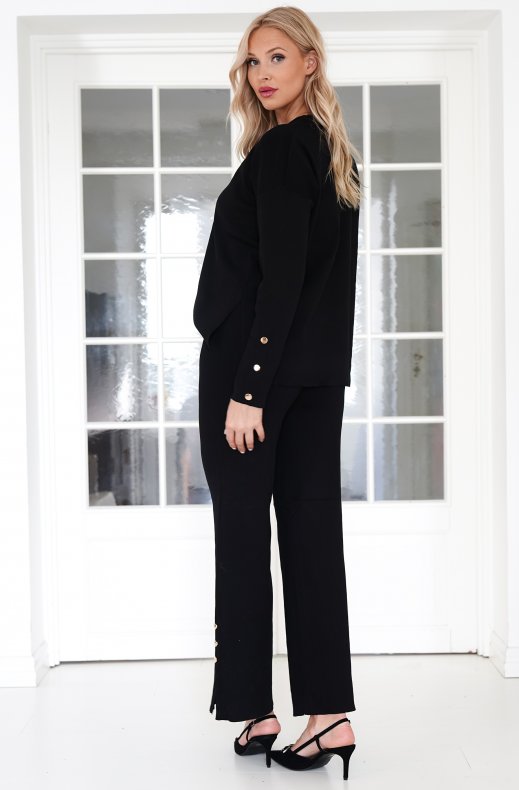 Mixed Brands - Set Sweater and Pant 6366 - Black