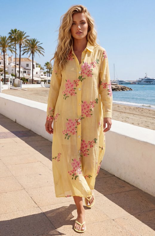 Mixed Brands - Shirtdress WH59013 - Yellow