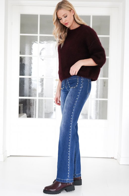 Mixed Brands - Jeans with studs 1552-1 - Blue