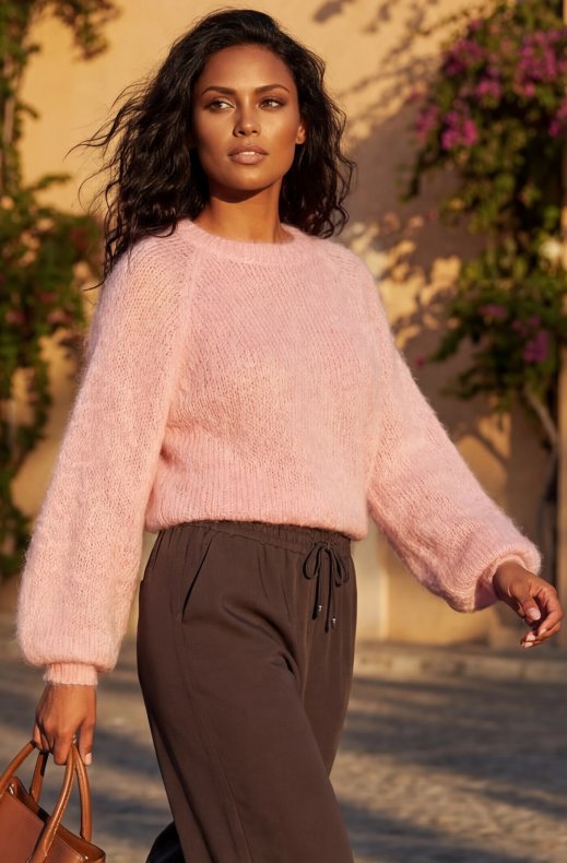 Mixed Brands - Kid Mohair Sweater 9227A - Rose Shadow