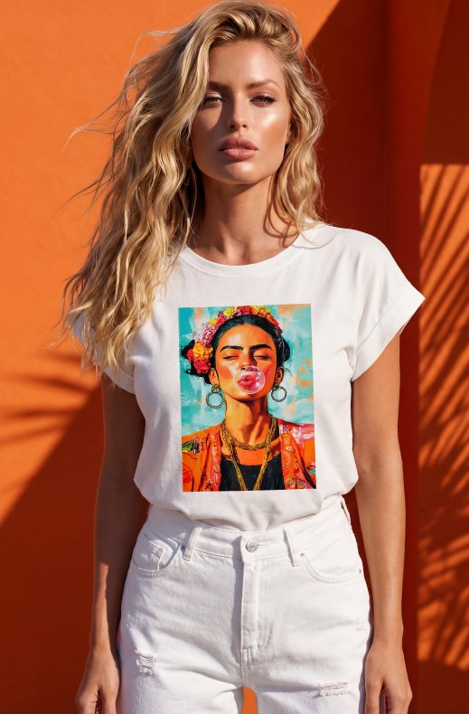 Mixed Brands - T-shirt Frida 4305B9 - White