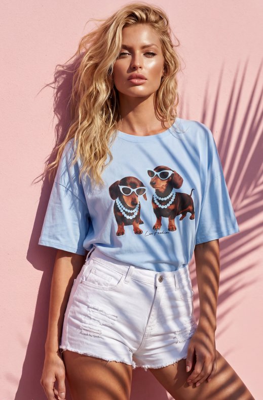 Mixed Brands - Tax T-shirt 3677-70 / 6658A - Blue