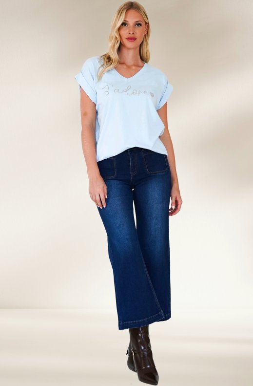 Mixed Brands - Tshirt Jádore 1630 - Blue