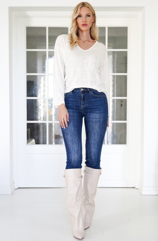 Mixed Brands - Vneck top 20506 - White