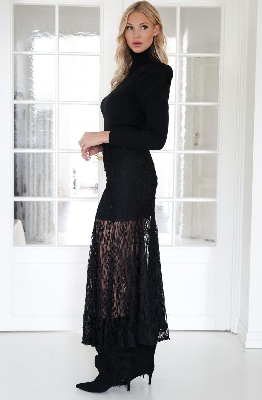 Mixed Brands - Top with puff sleeve 5125 - Black