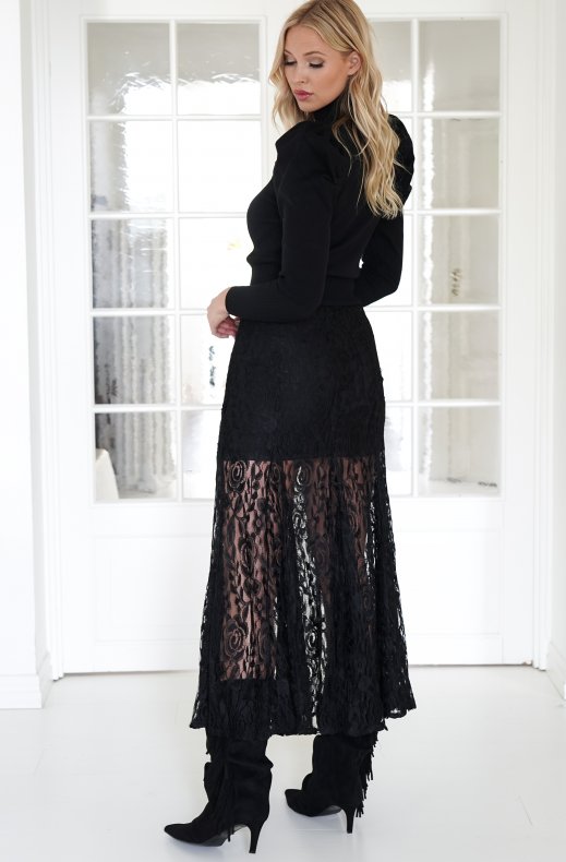 Mixed Brands - Top with puff sleeve 5125 - Black