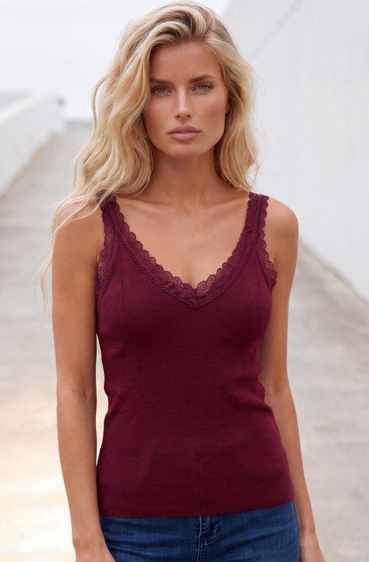 Mixed Brands - Tank top 8057 - Bordeaux