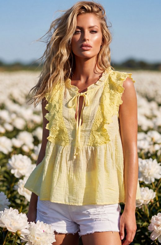 Mixed Brands - Sleeveless Top 81933 - Yellow