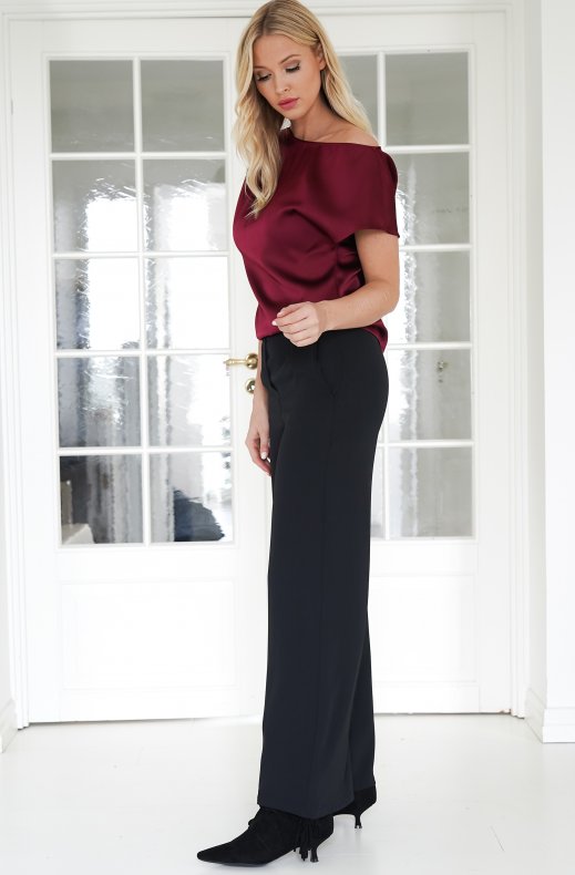 Mixed Brands - Short sleeve top M0424 - Burgundy