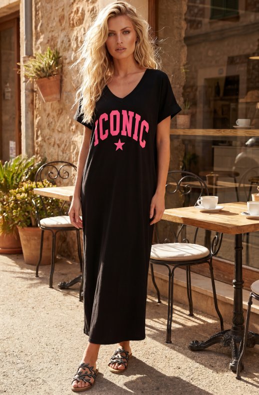 Mixed Brands - Iconic Tshirt dress 6261 - Black