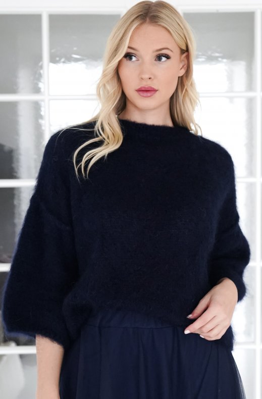 Mixed Brands - Tulle skirt with viscose lining 0305 - Navy