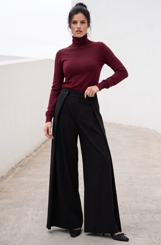 Mixed Brands - Knitted Turtleneck 1026 - Burgundy