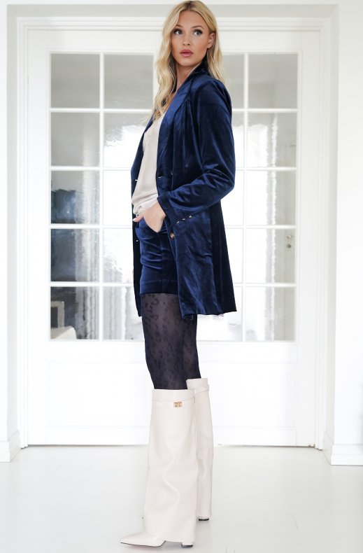 Mixed Brands - Velvet Dress Blazer 2020 - Navy