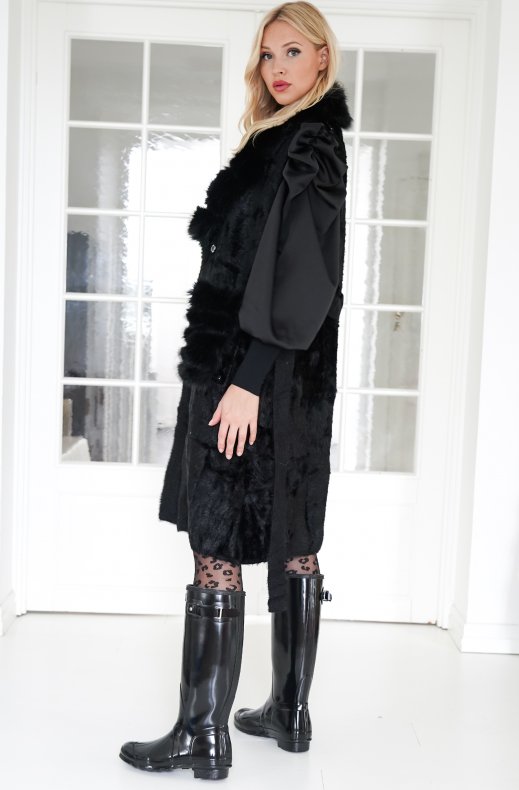 Mixed Brands - Faux Fur Vest 11293 - Black