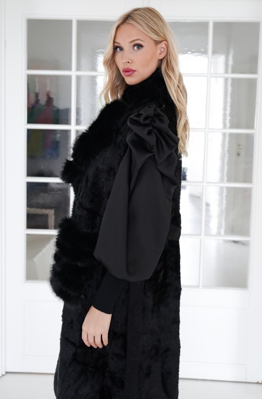 Mixed Brands - Faux Fur Vest 11293 - Black