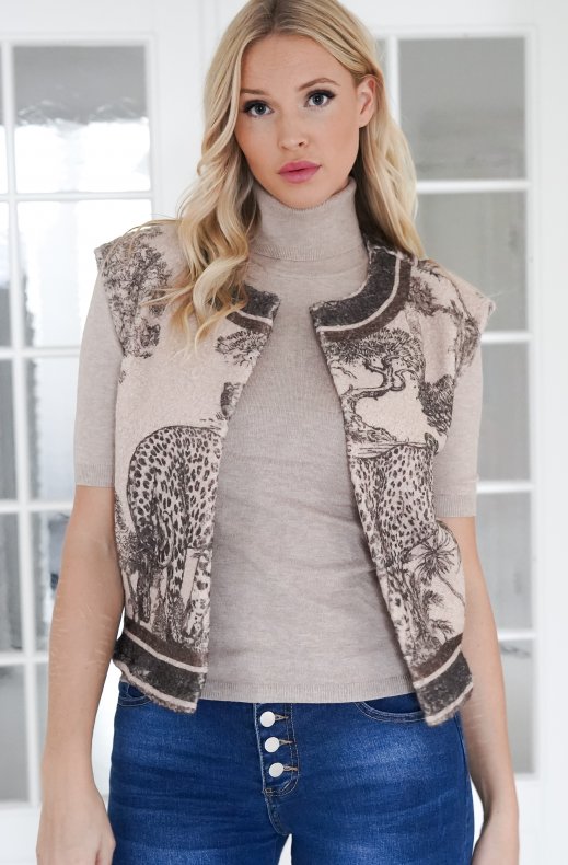 Mixed Brands - Vest Cheeta 25663 - Brown