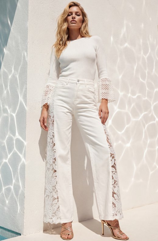 Mixed Brands - Jeans 2666 - White lace