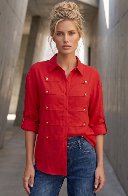 Mixed Brands - Napoleon Shirt 7117 - Red
