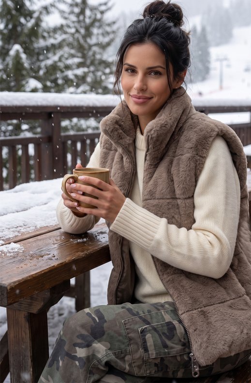 Monel - Mie Vest - Taupe