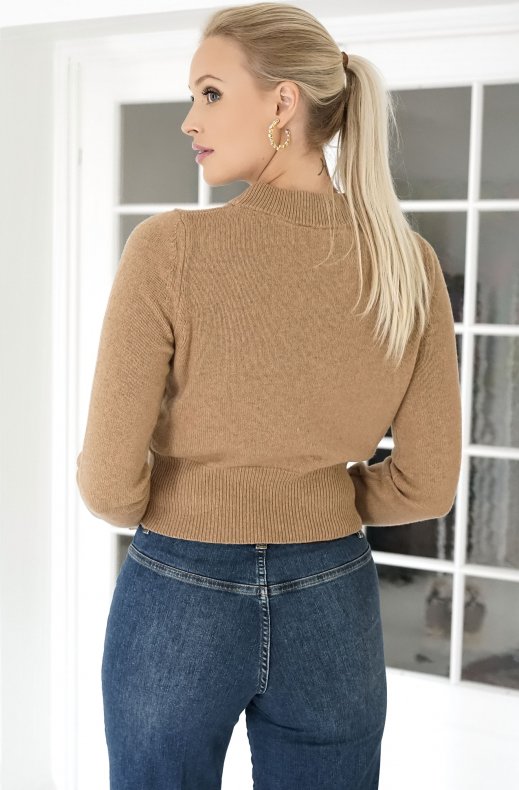 Rebranded Cahsmere - Cashmere Sweater Z1WC53 - Desert