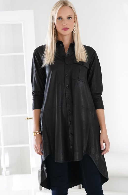 MUNDERINGSCOMPAGNIET - Chili Dress Leather Black