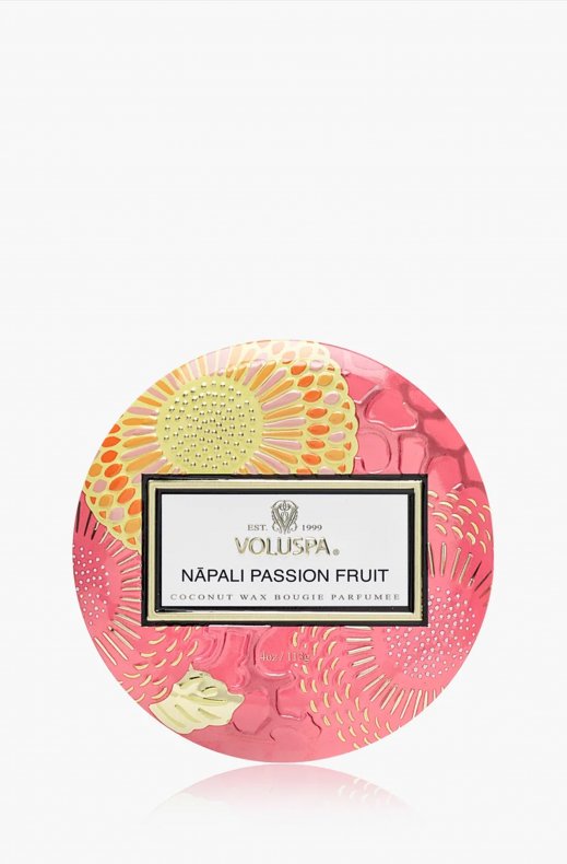 Voluspa - Mini Decorative Tin Candle V72143 - Napali Passion Fruit