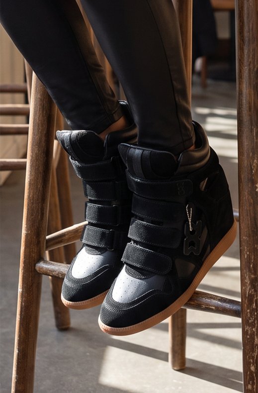 Nokwol - Eden - Black Leather/Suede