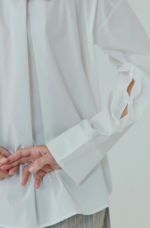 Norr - Betty Button Shirt - Offwhite