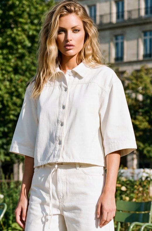 Norr - Kenzina SS Shirt - White Wash