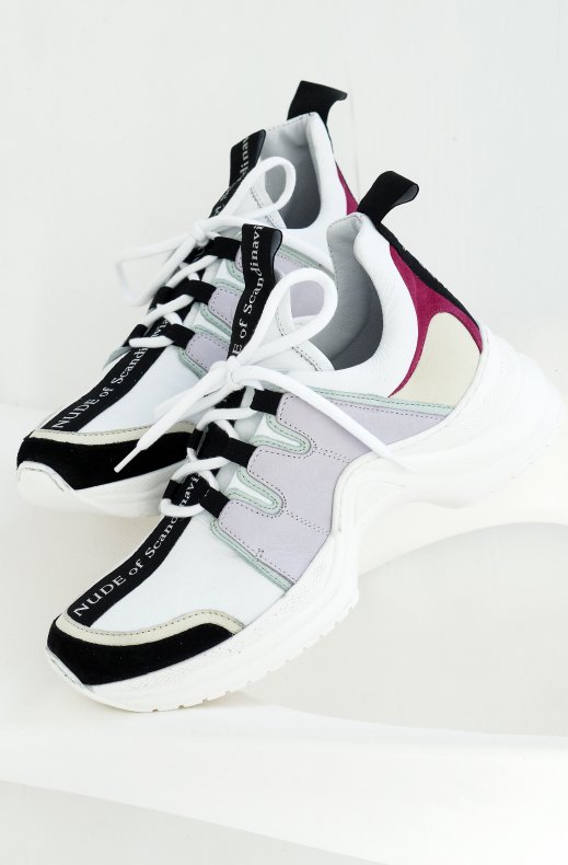 Nude Of Scandinavia - White Sneaker Pastel Mix