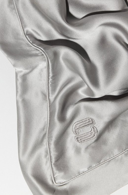 Our New Routine - Silk Pillowcase 002 Light Grey